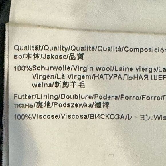 Hugo Boss Gray Windowpane Flat Front Dress Pants. Size 34. - Picture 9 of 11